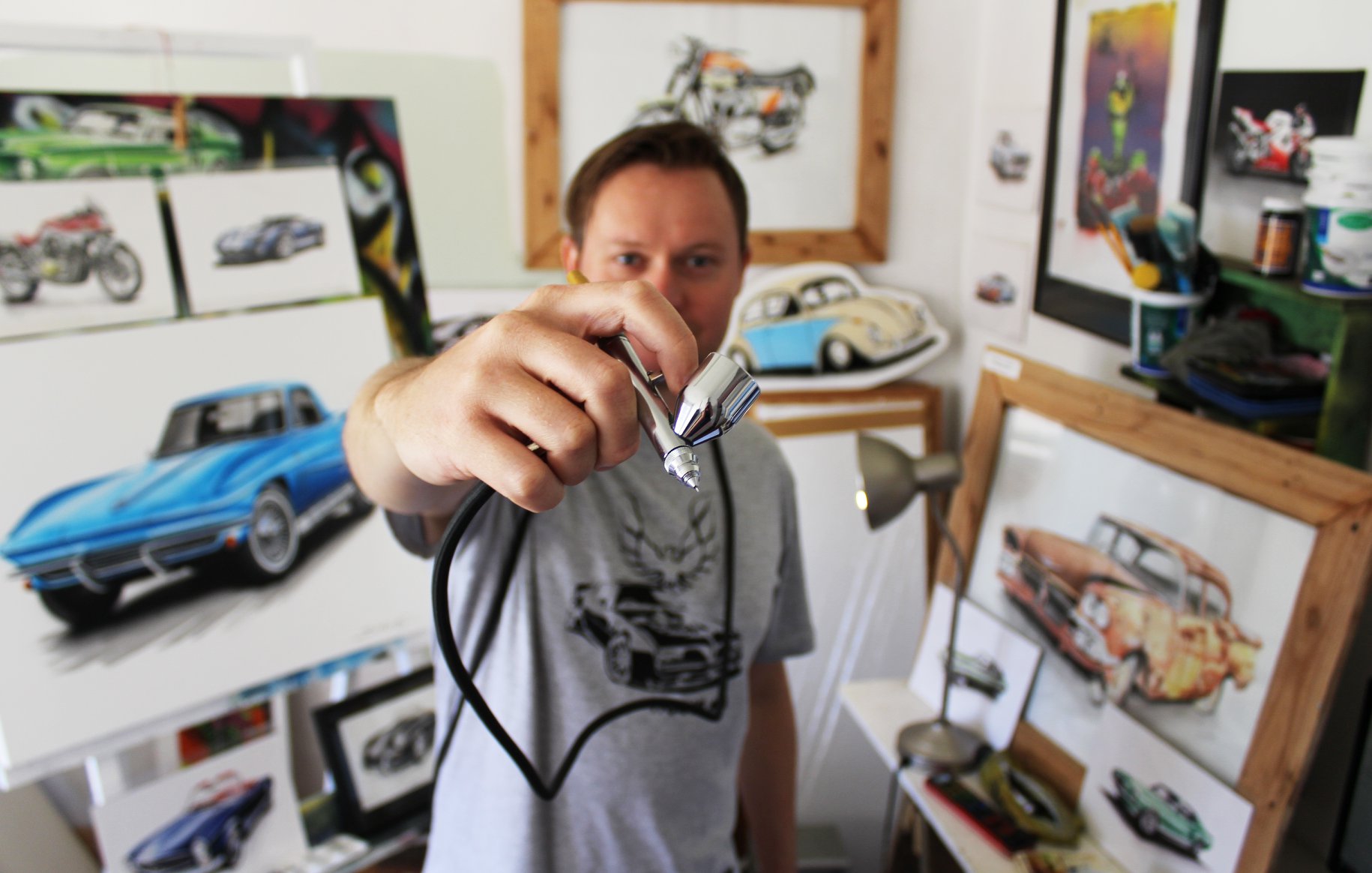 Steve Erwin @ Stencilworx – Creating Automotive Masterpieces one paint stroke at a time